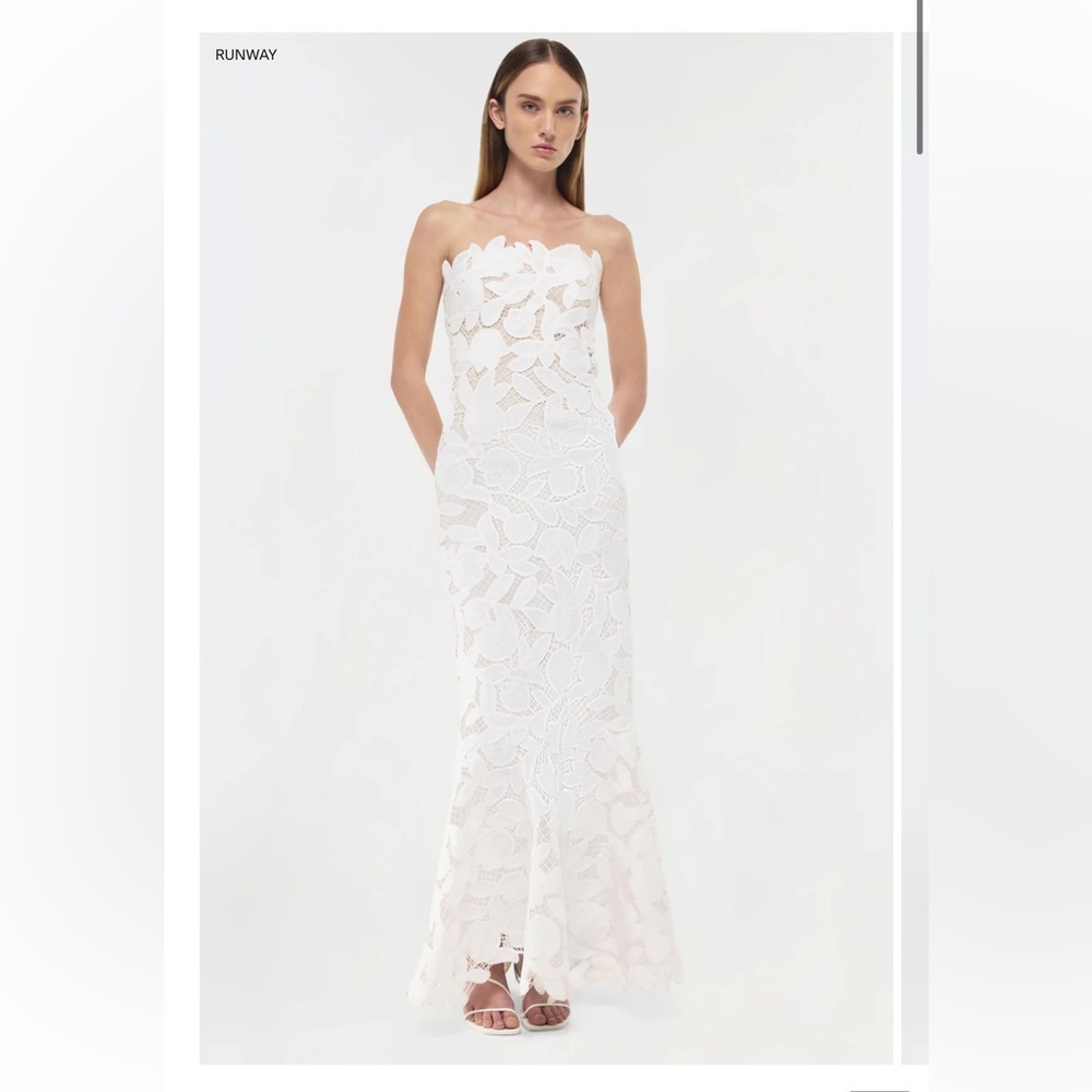 Jonathan Simkhai Valletta Strapless Embroidered Dress